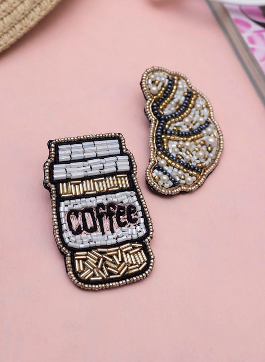 Coffee Hand made earring