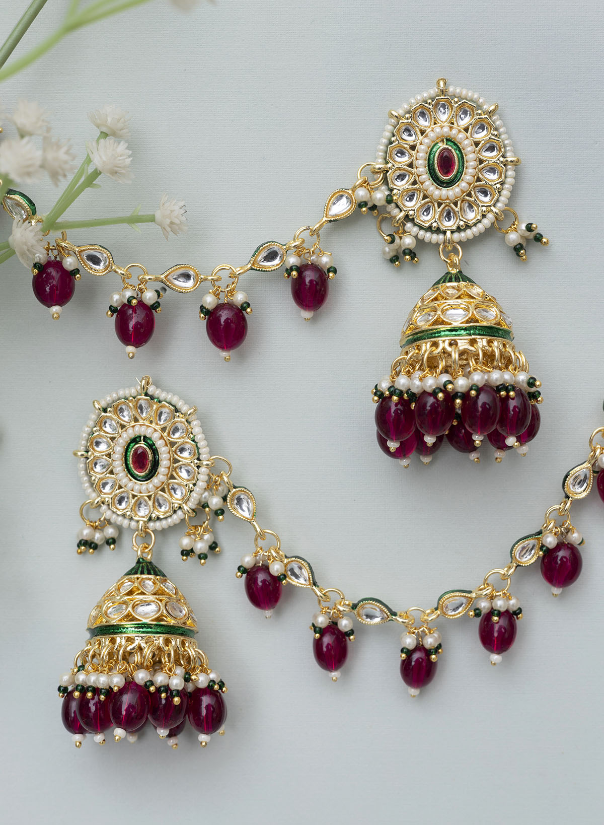 Yuktha Earrings with Sahara