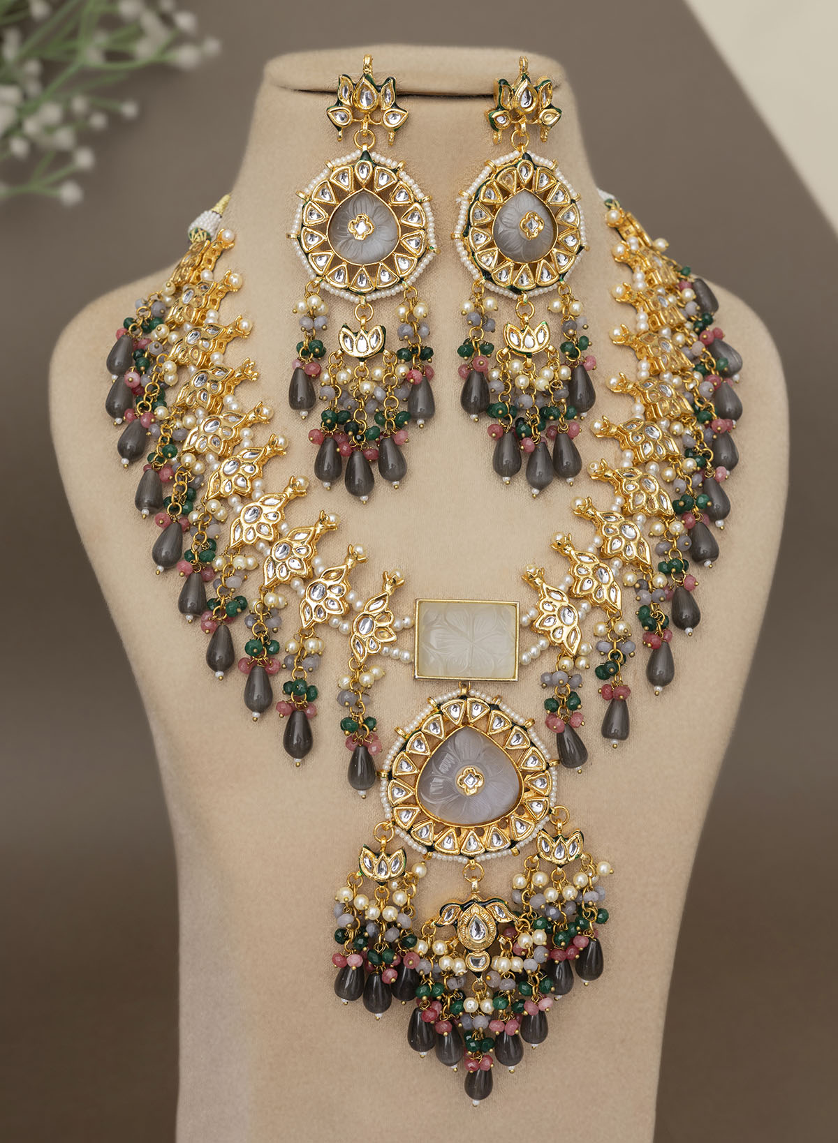 Adridha long Necklace set