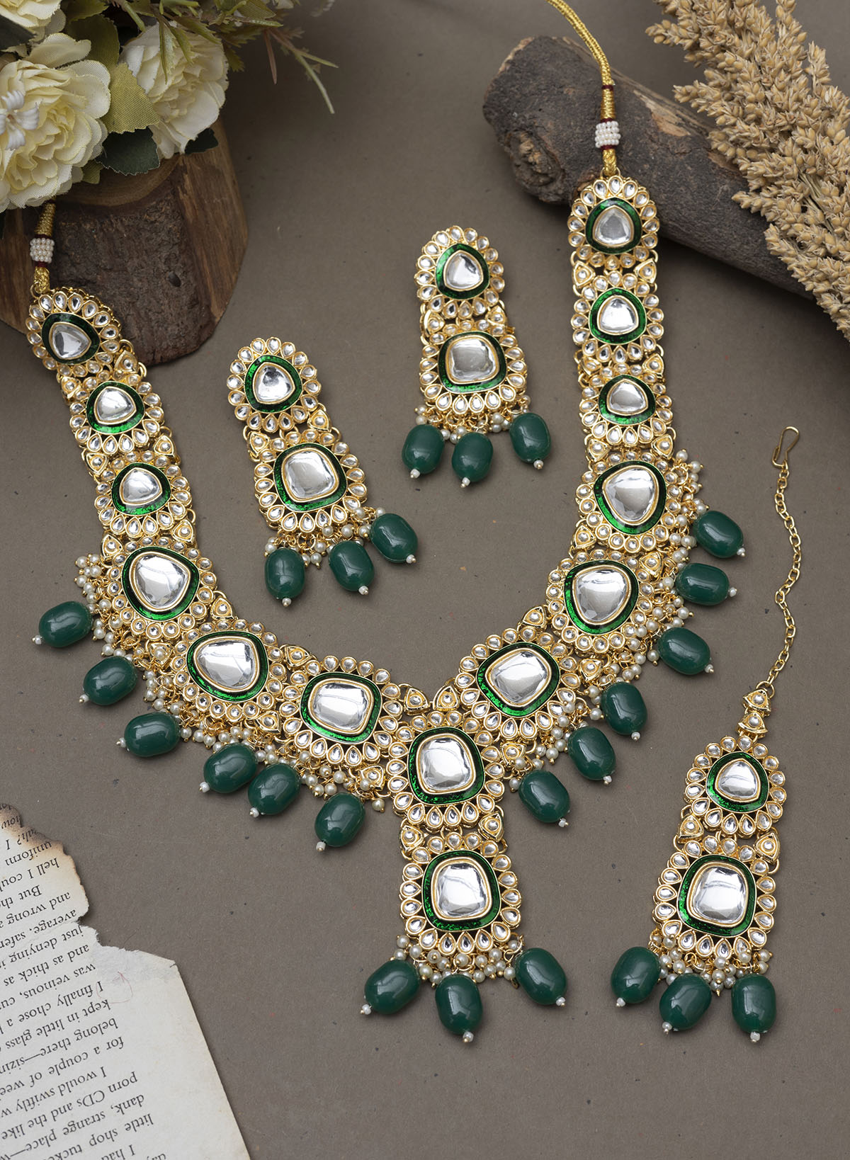 Rivisha Polki Necklace set