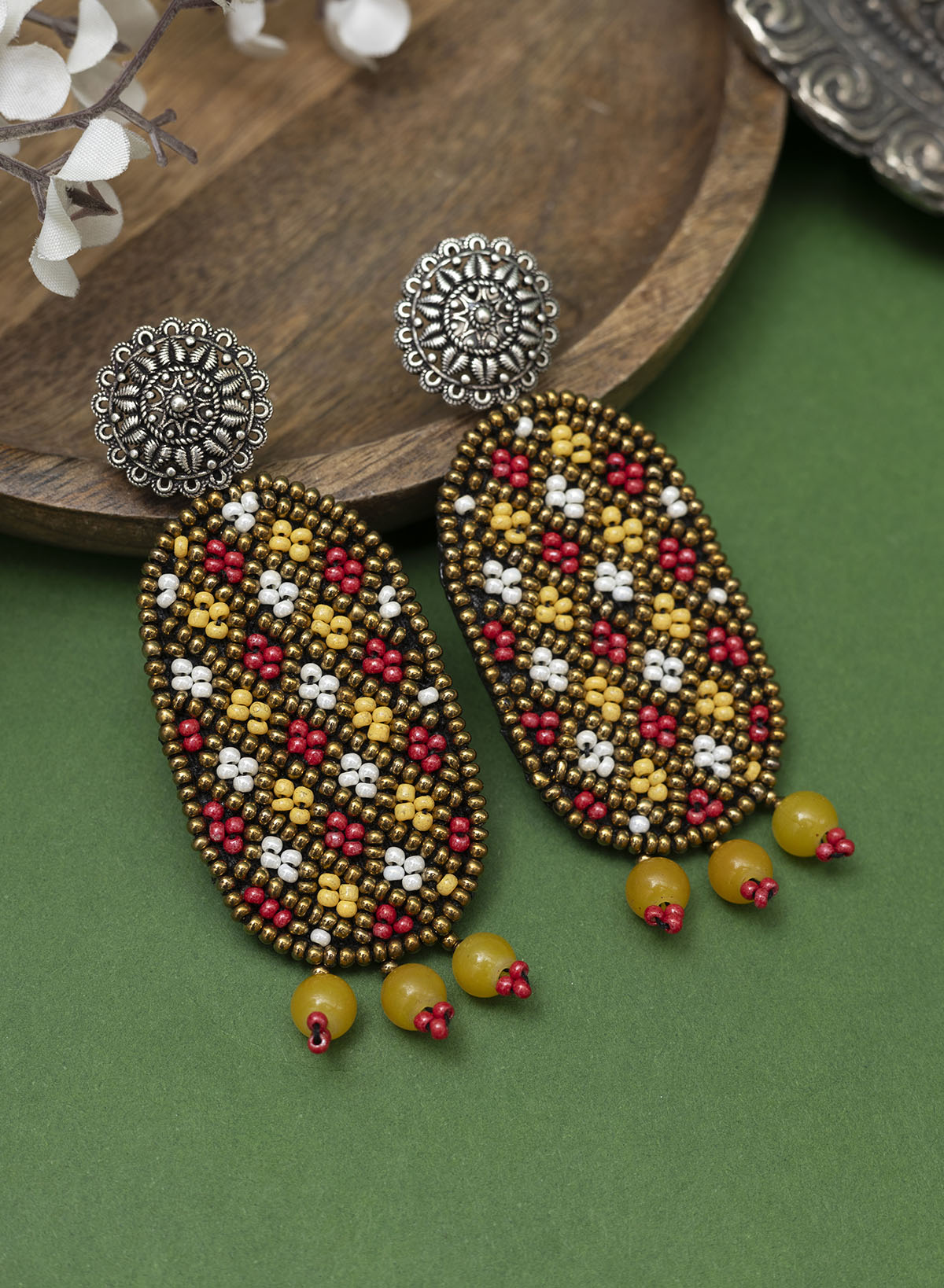 Jisha Bead Earrings