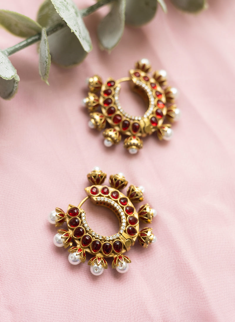 Aashritha kundan hoops