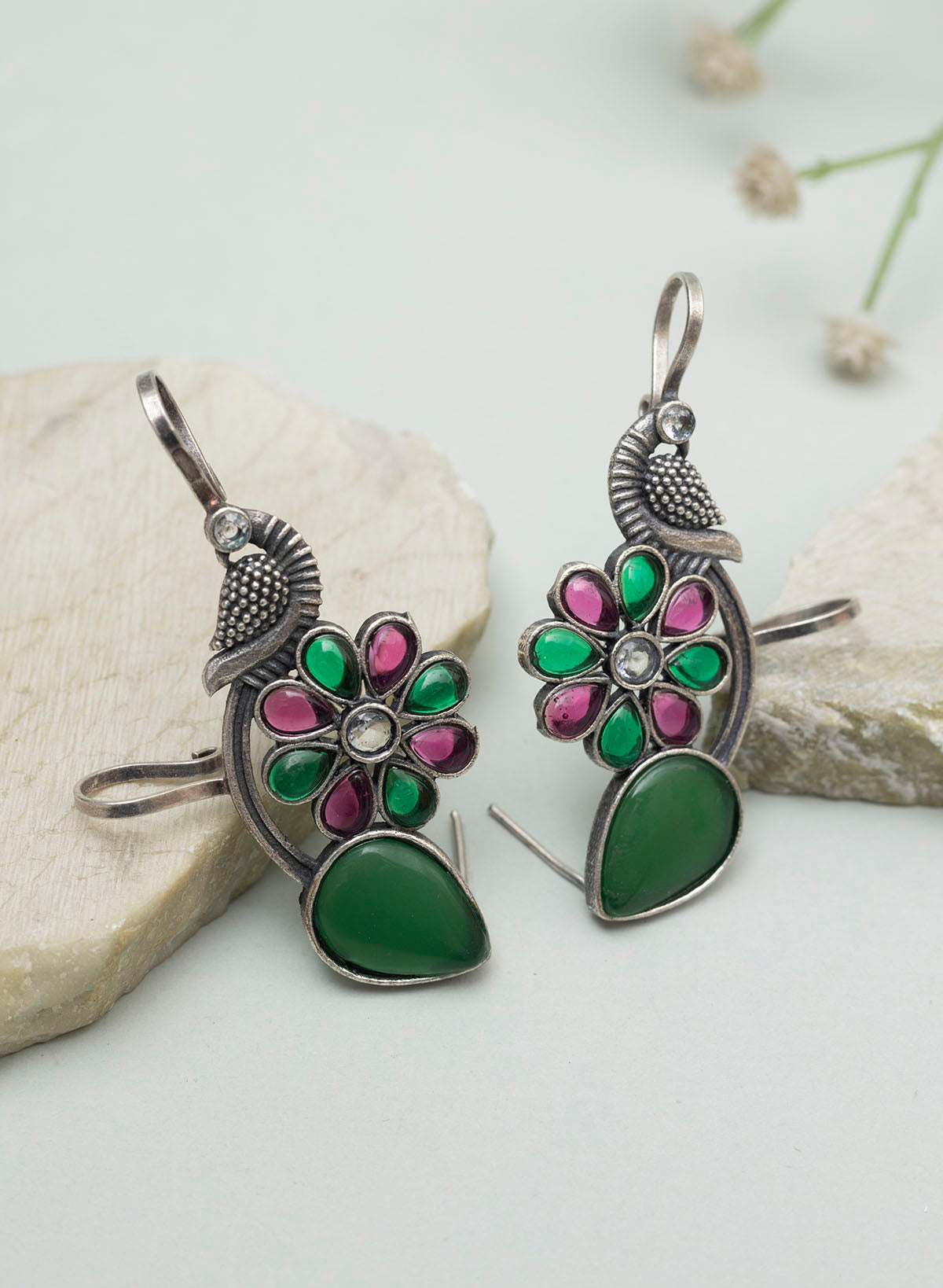 AAHITA PEACOCK EAR CUFFS