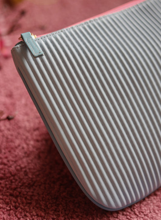 Jade light blue clutch