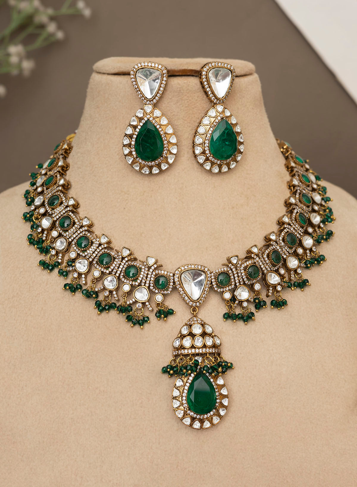 Prerana polki necklace set