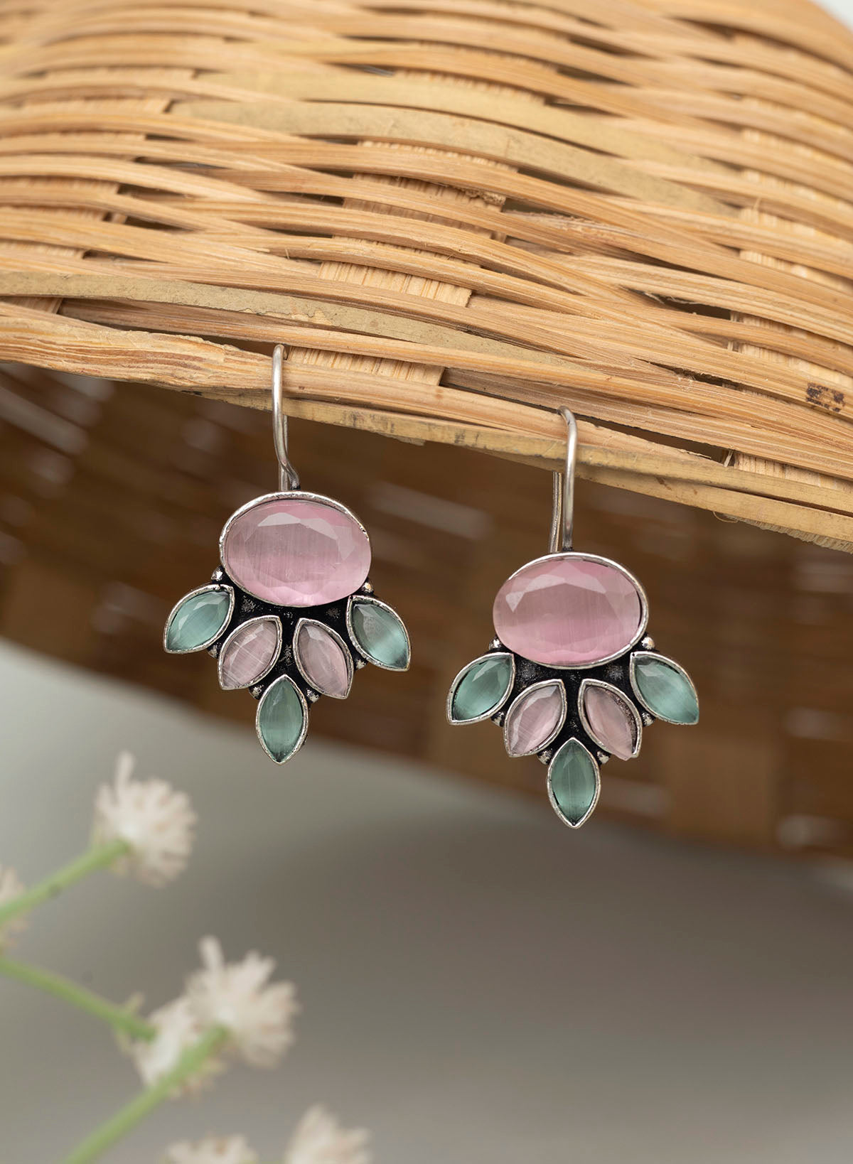 Vedant stone earrings