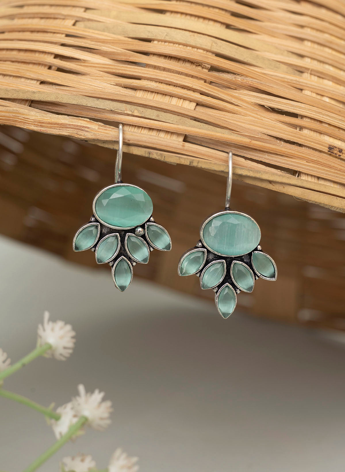 Vedant stone earrings
