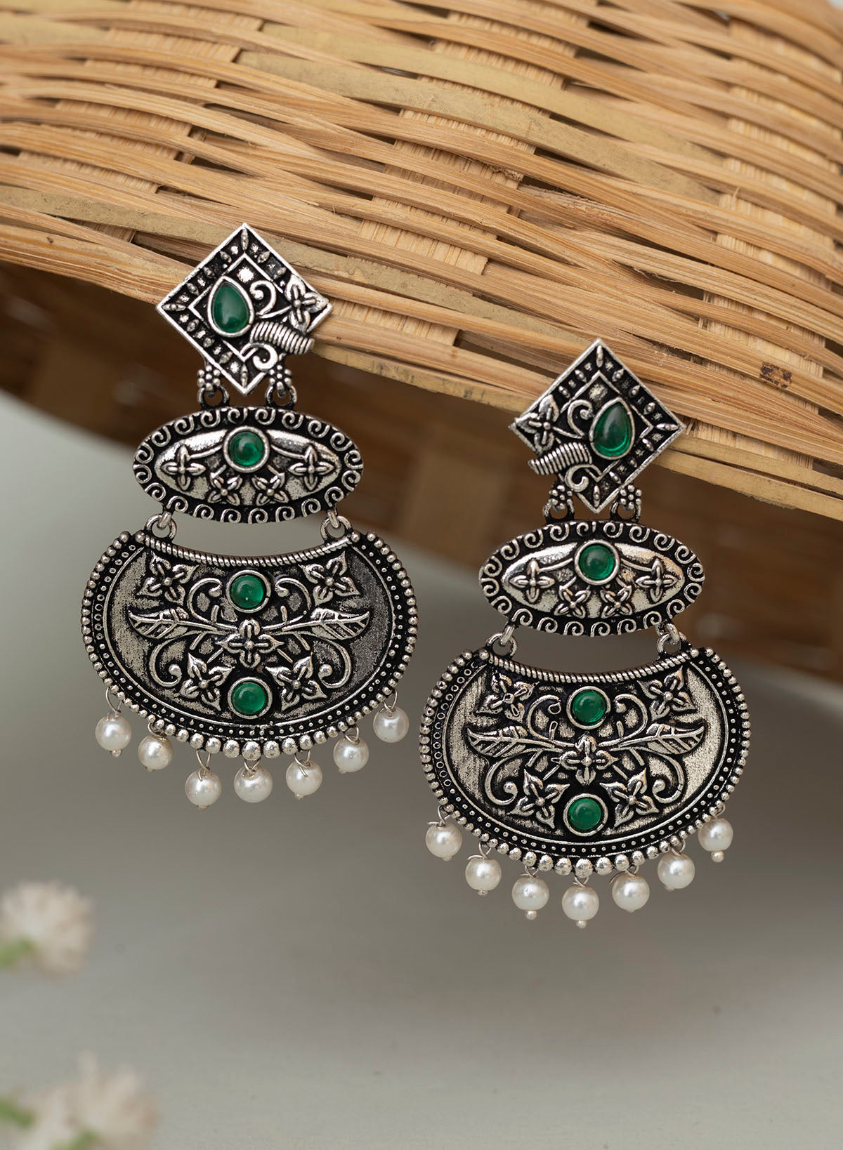 Chandrea oxidised earrings