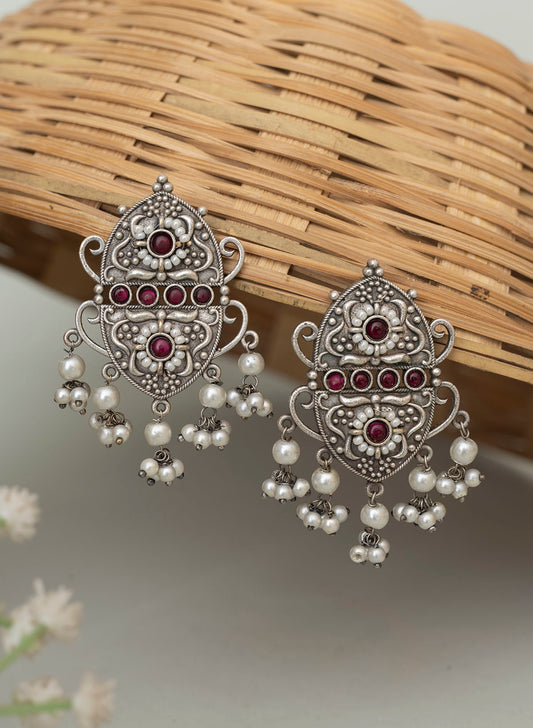 Dhita oxidised earrings