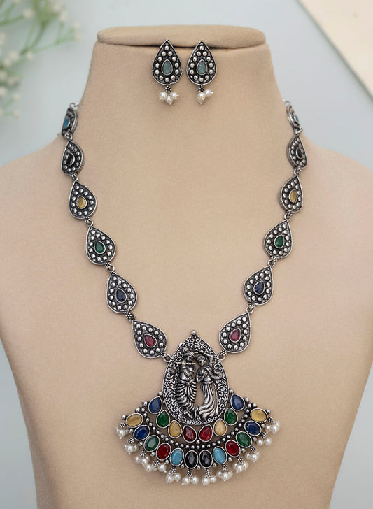 Radha Krishna Necklace Set
