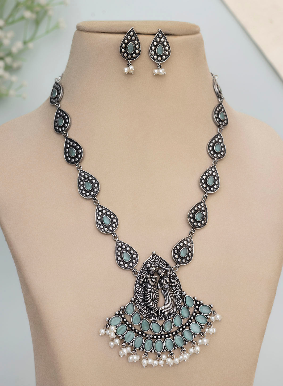 Radha Krishna Necklace Set