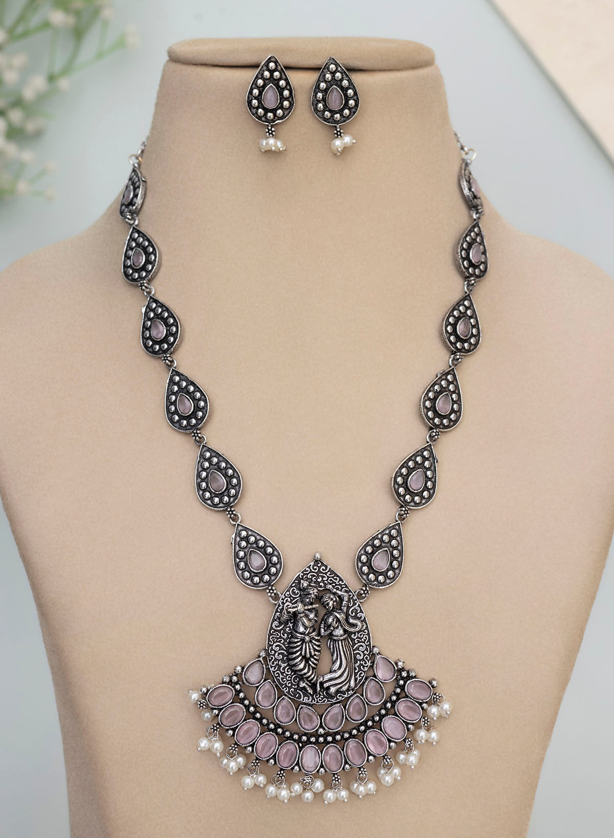 Radha Krishna Necklace Set