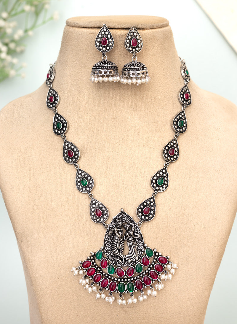 Radha Krishna Necklace Set