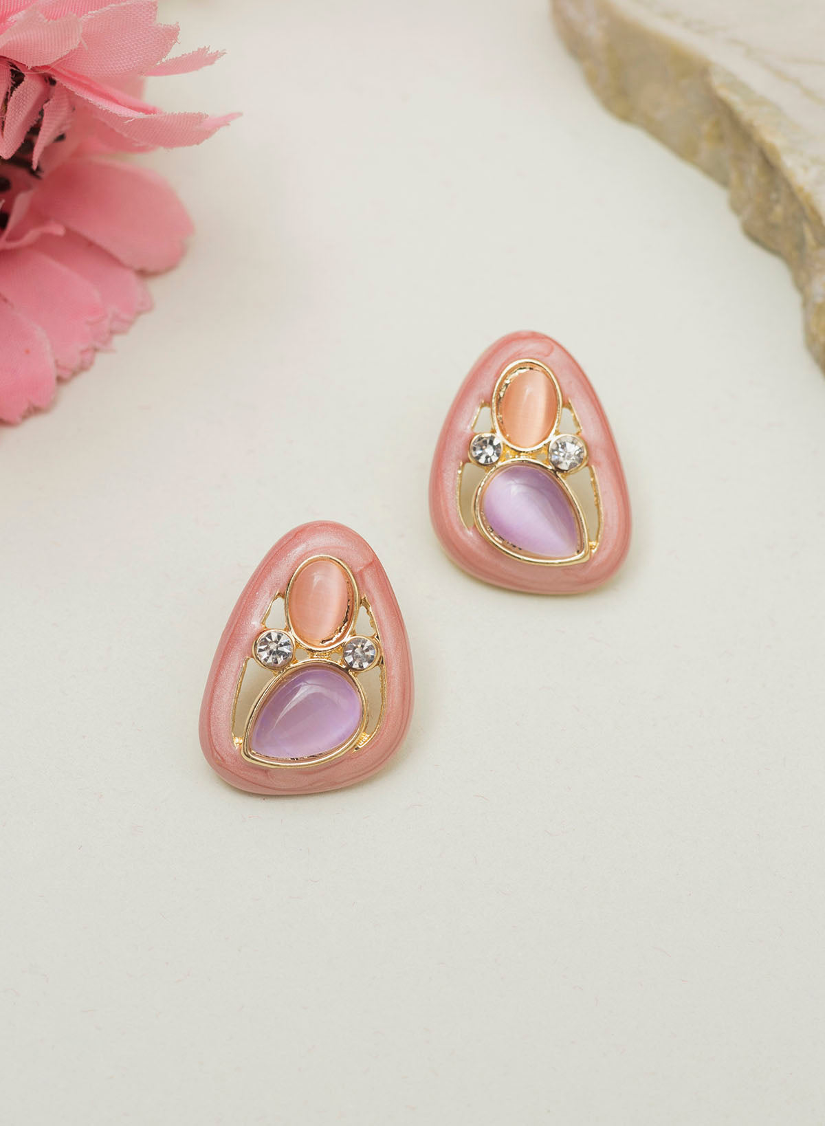 Kora stone earring