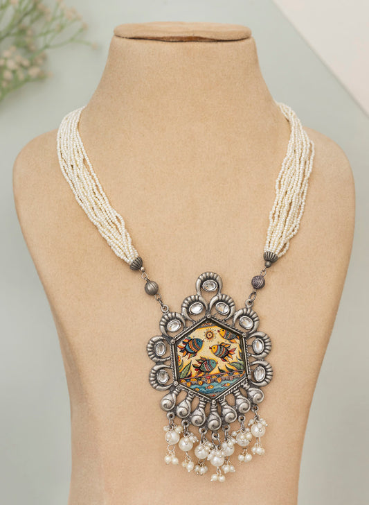 Lainey oxidized necklace