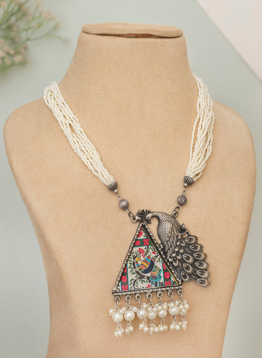 Esther peacock necklace