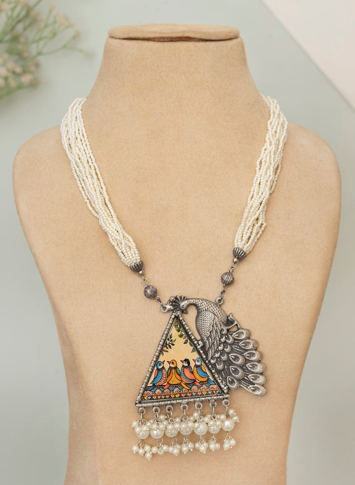 Esther peacock necklace