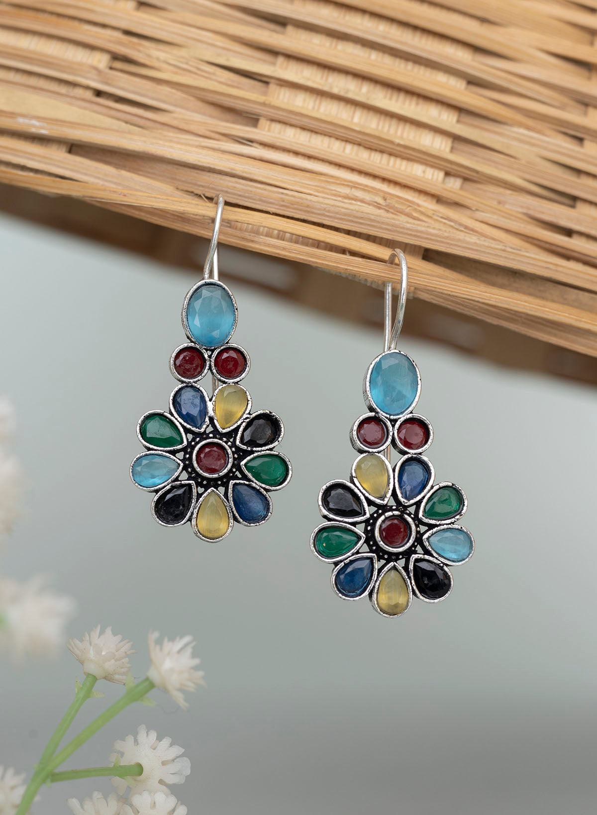 Rhea Stone Drop Earring