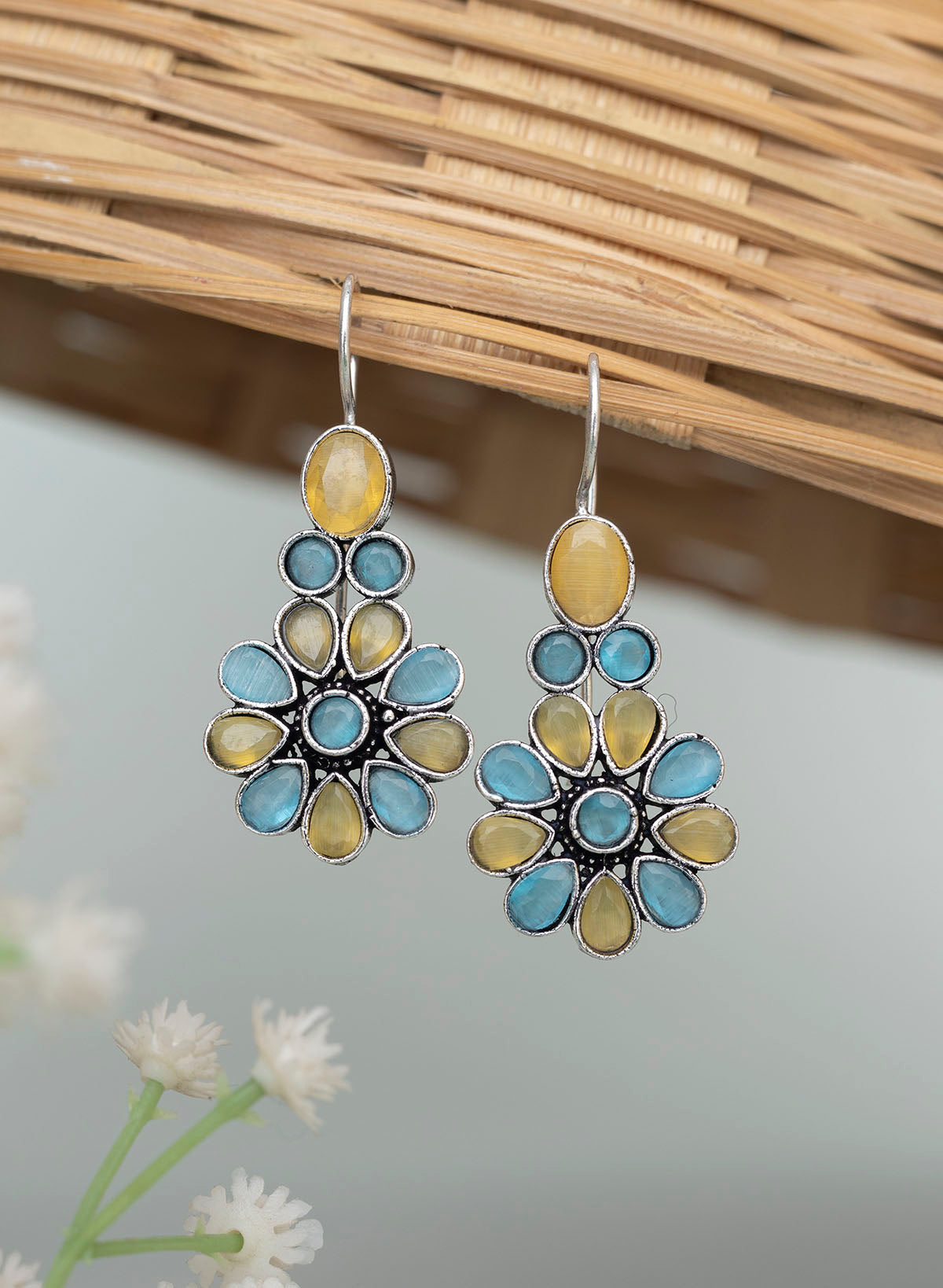 Rhea Stone Drop Earring