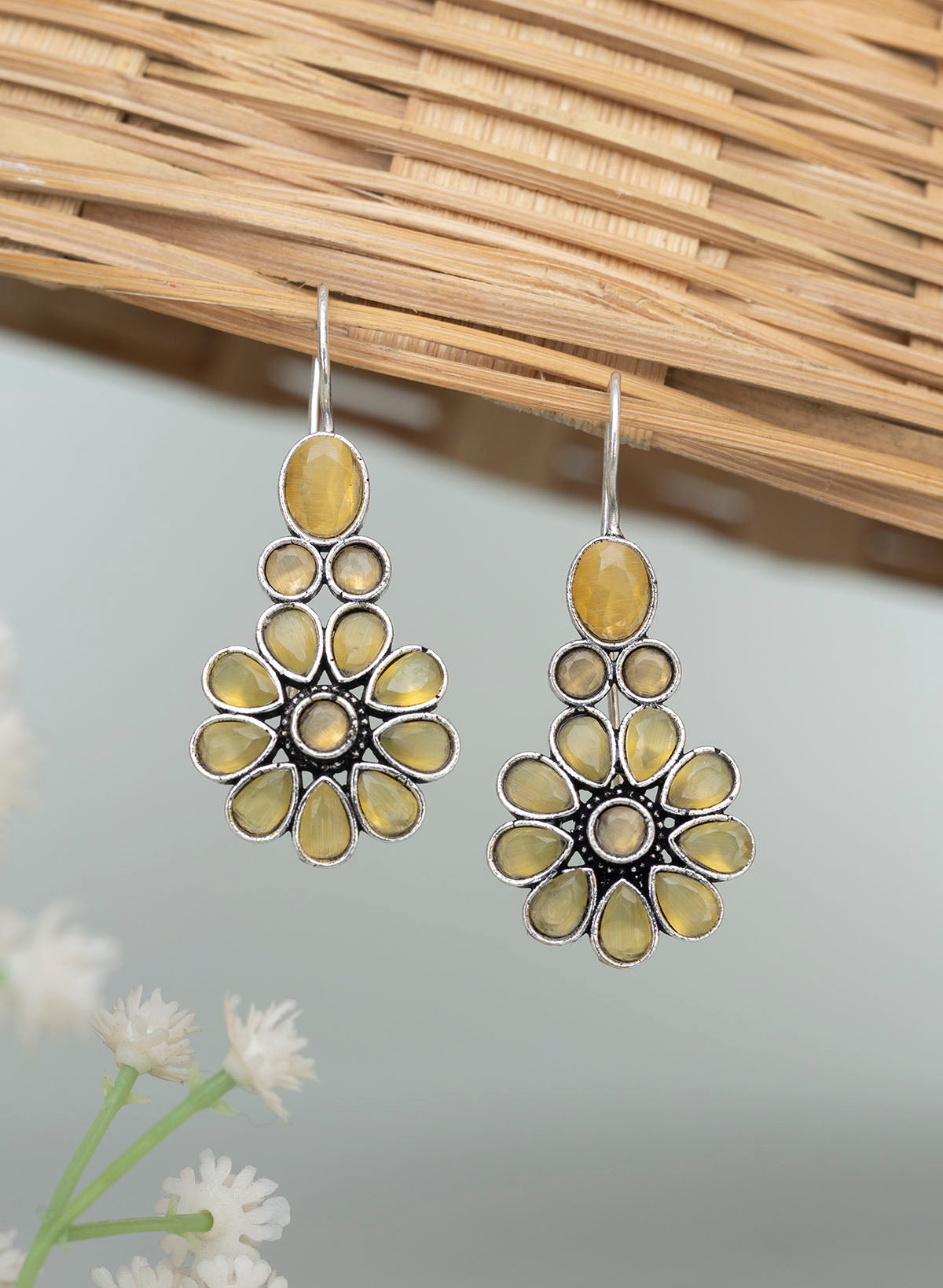 Rhea Stone Drop Earring