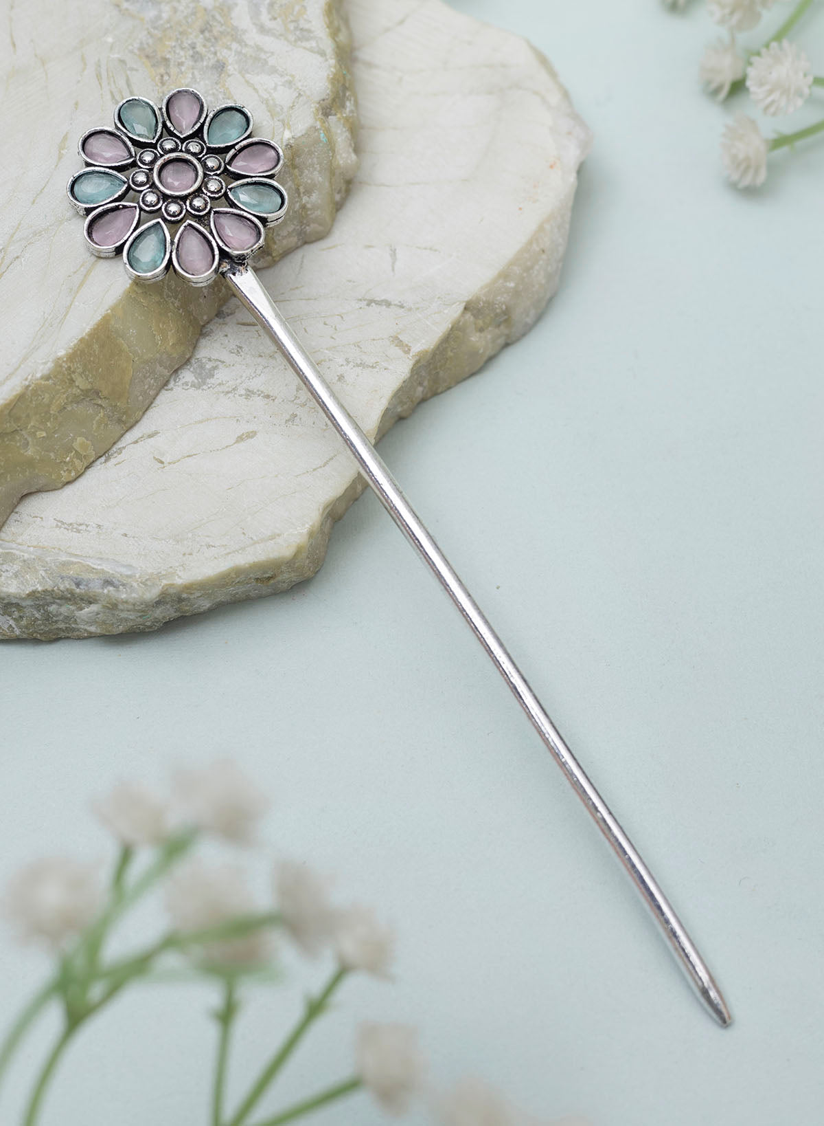 Jeevisha Oxidised Bun stick