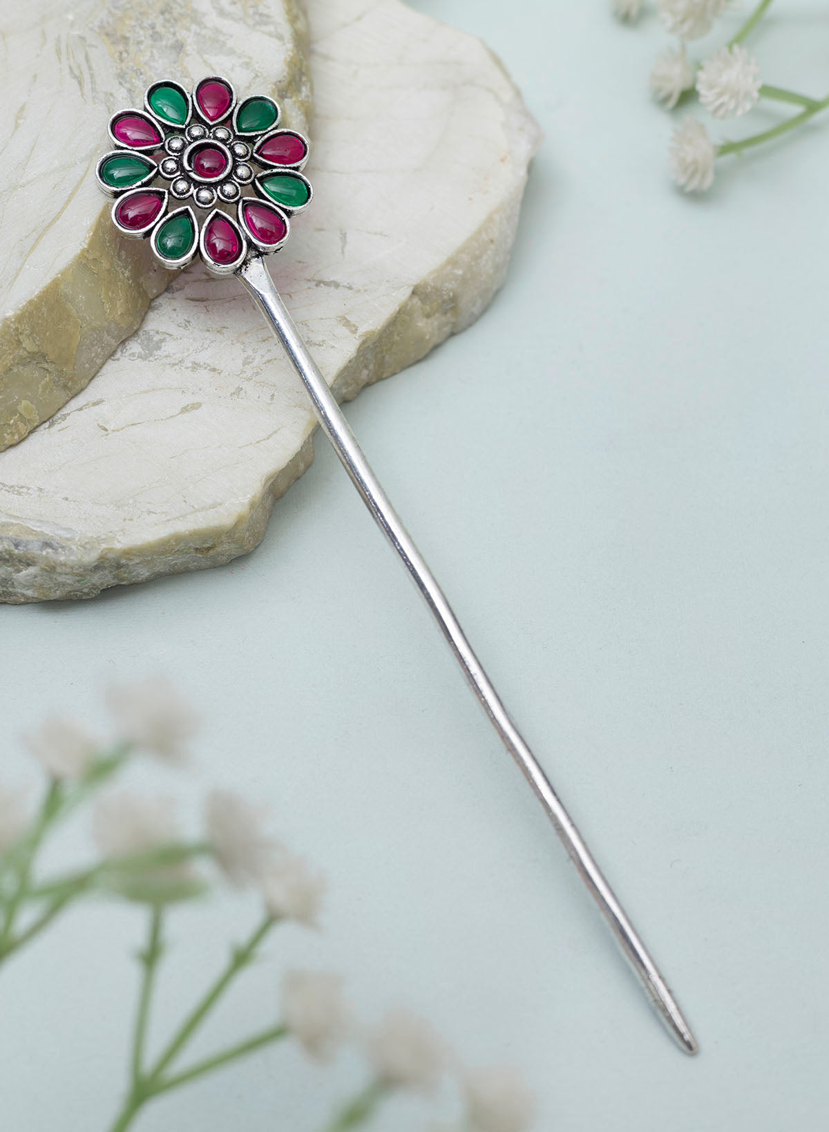 Jeevisha Oxidised Bun stick