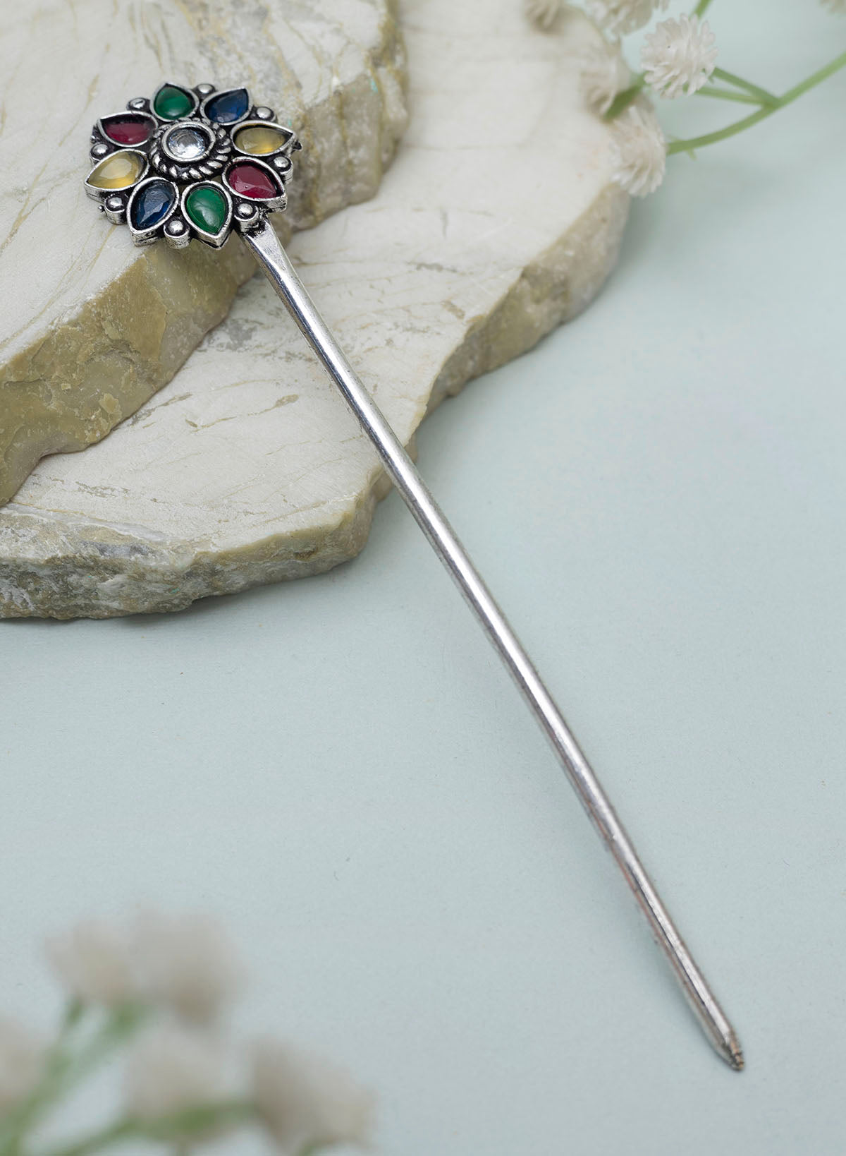 Aadhiya Oxidised Bun stick