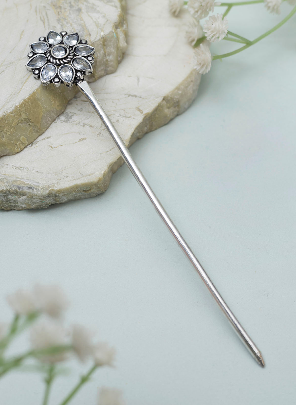 Aadhiya Oxidised Bun stick