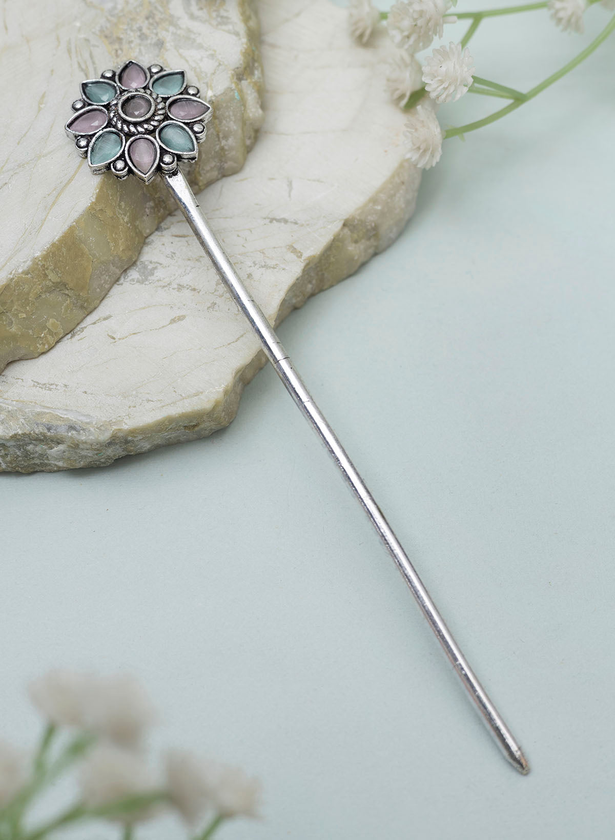Aadhiya Oxidised Bun stick