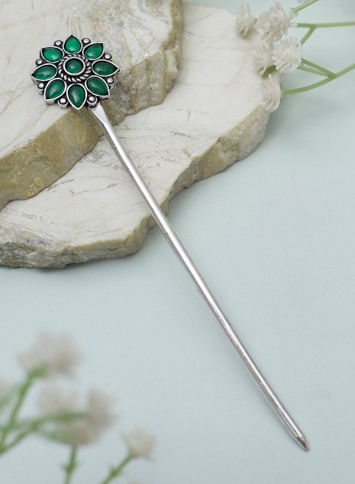 Aadhiya Oxidised Bun stick