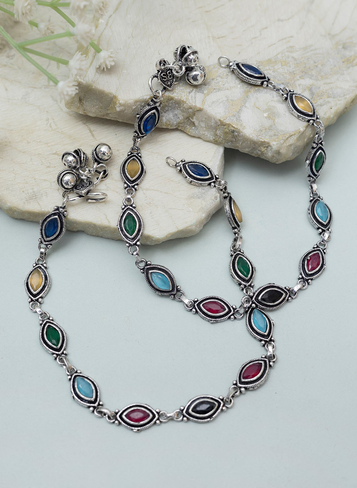 Aakhya stone Anklets