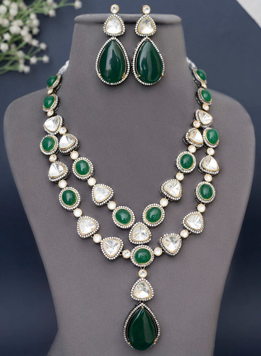 Tanikaa two layer Polki Necklace set