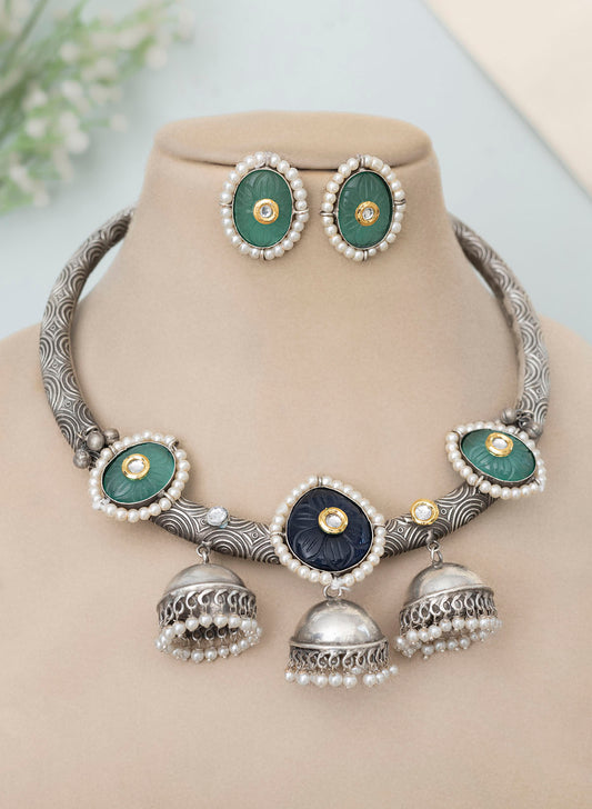 Chetna Oxidised HASLI set