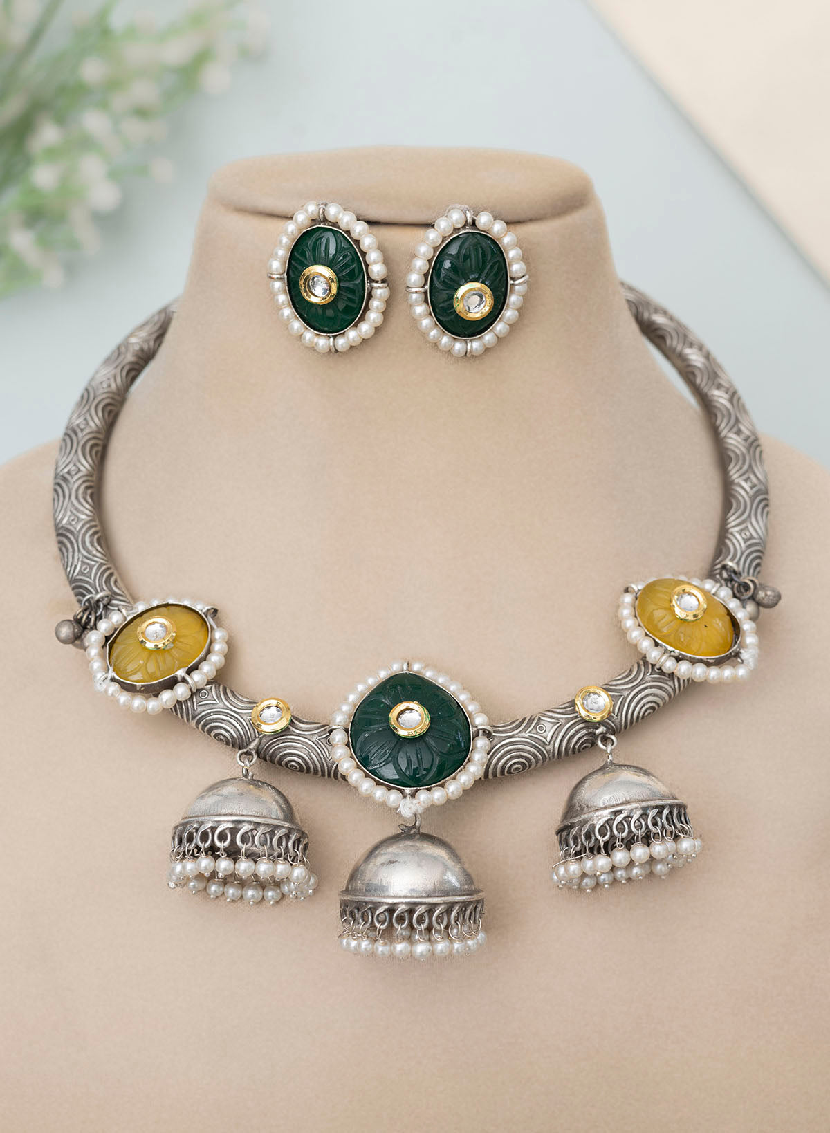 Chetna Oxidised HASLI set