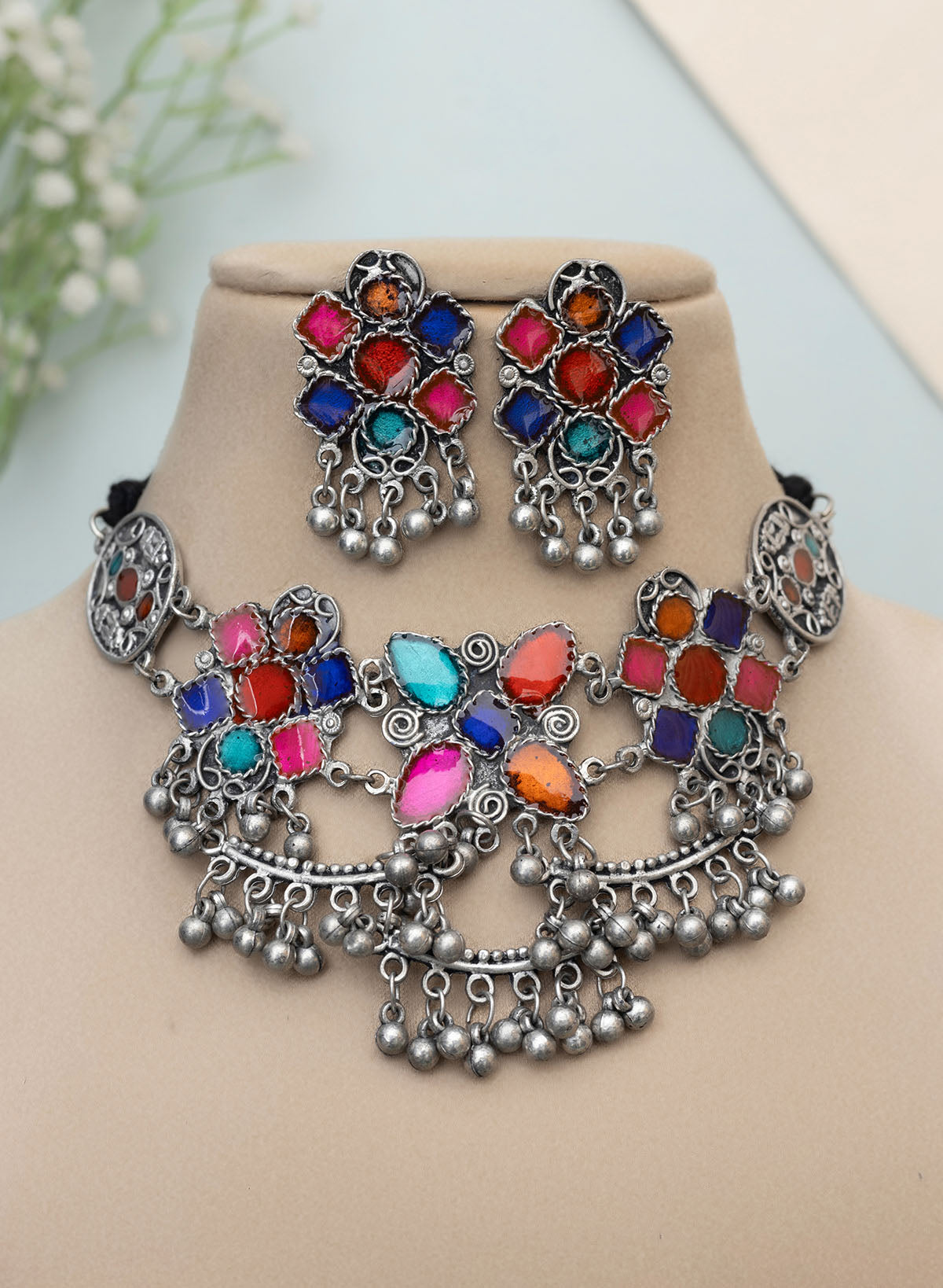 Raamvi Meena Necklace set