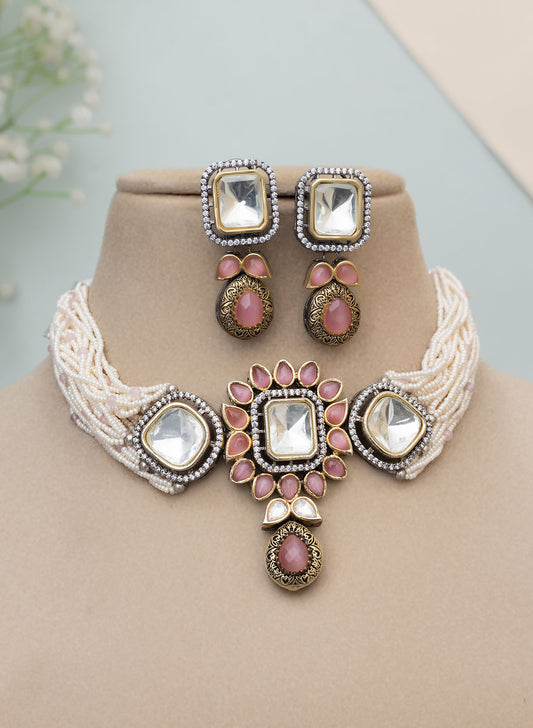 Viara Polki Necklace set