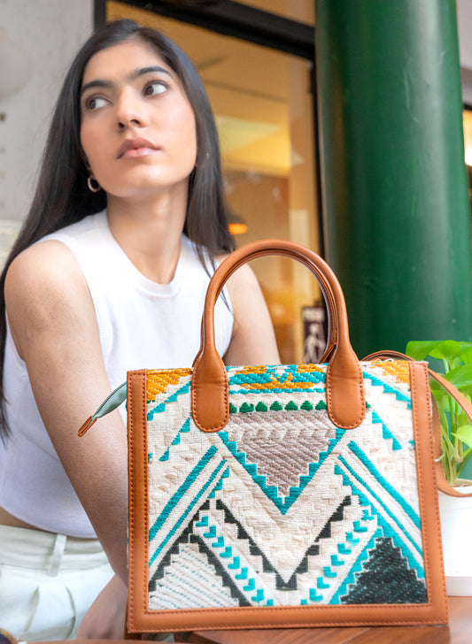 Angular Aura Tote bag