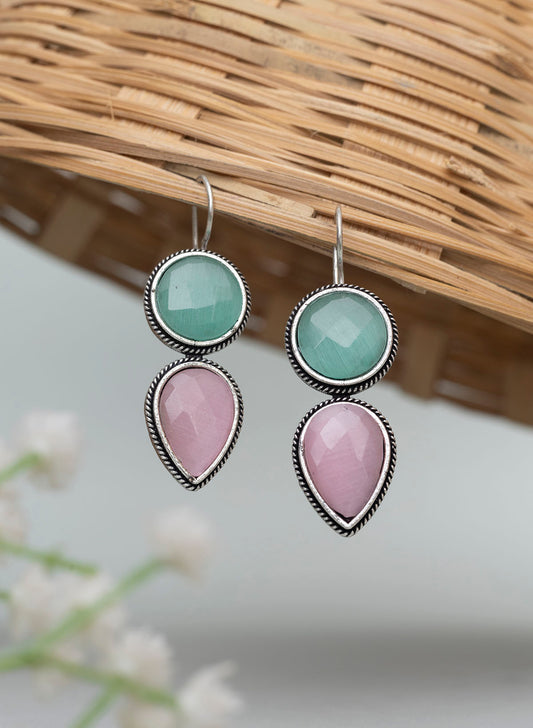 Leafy Oxidised Earring