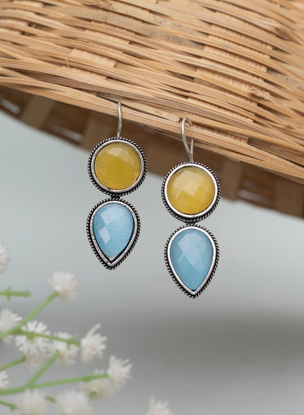 Leafy Oxidised Earring