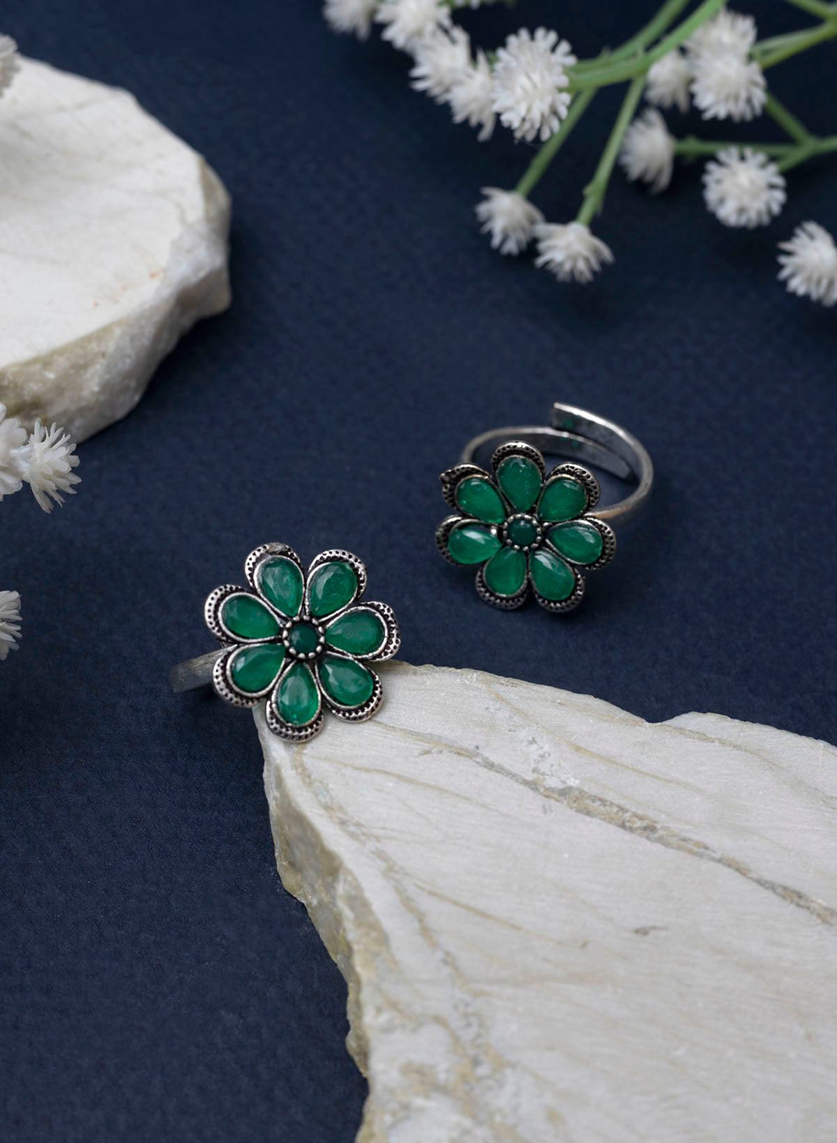 Nagina oxidised Toe Ring
