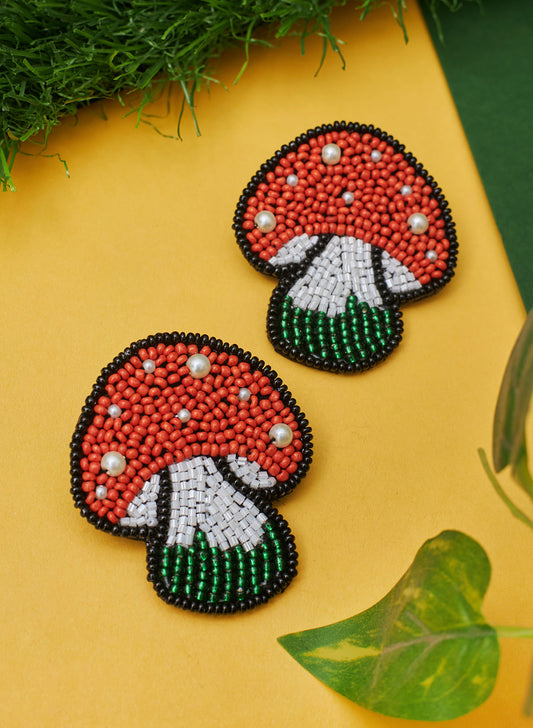 Mushroom Hand made Earring