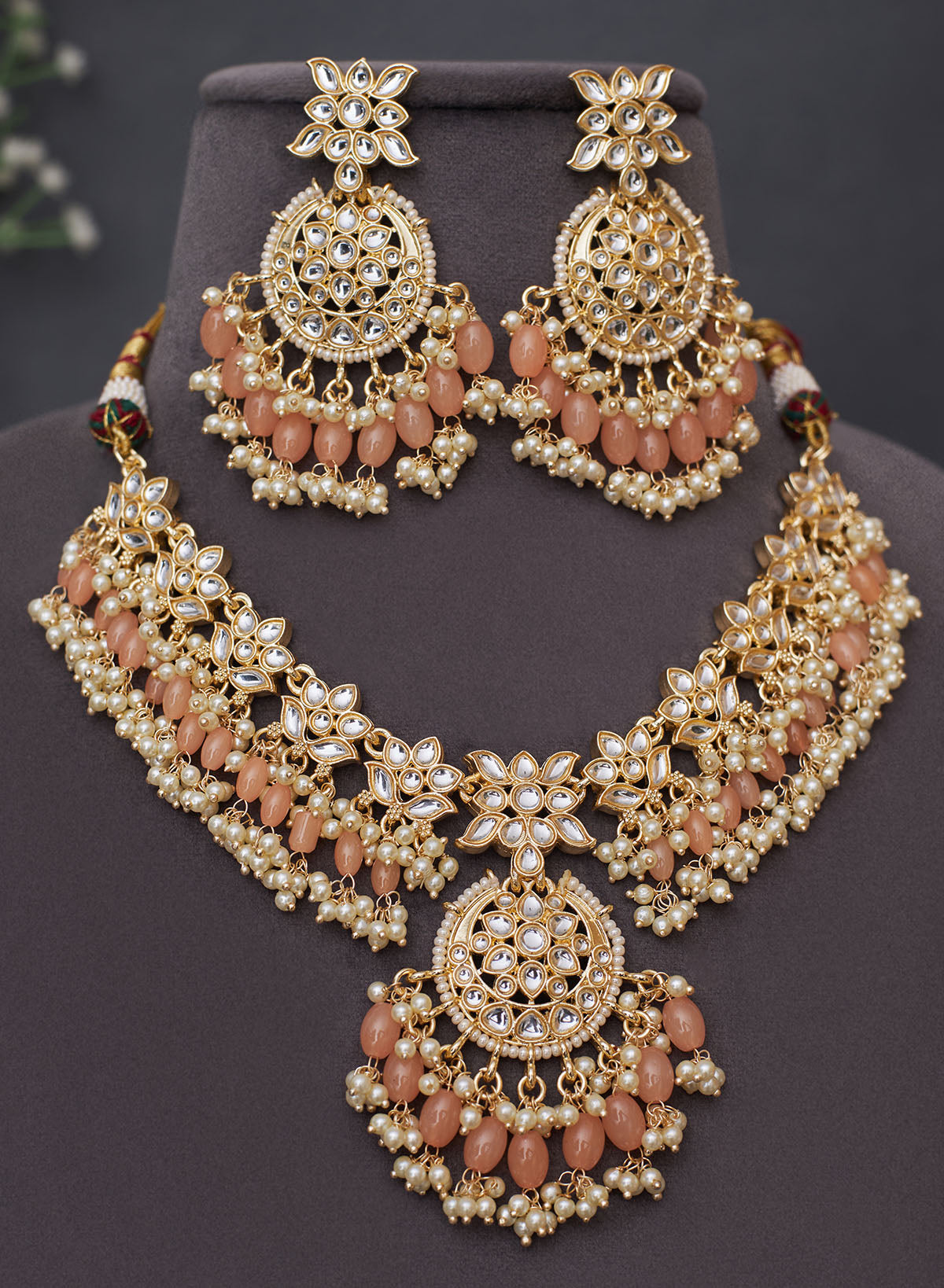 Kalina stone necklace set