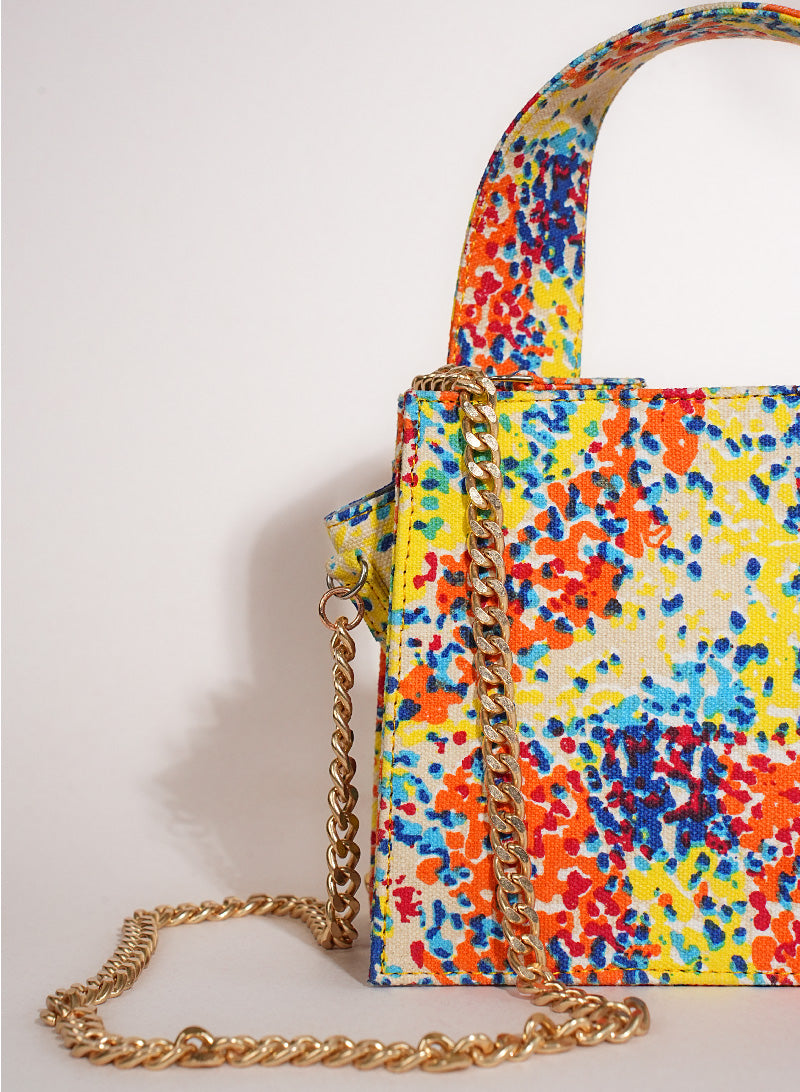 Rainbow Ripple Box Sling Bag