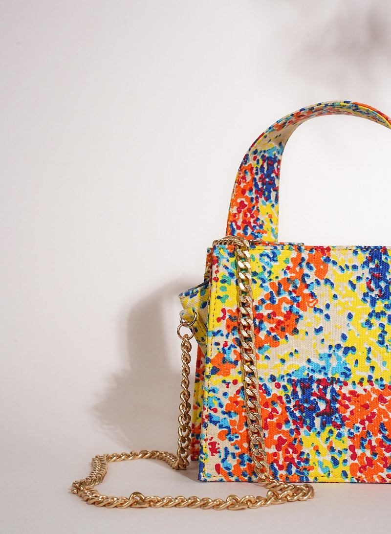 Rainbow Ripple Box Sling Bag