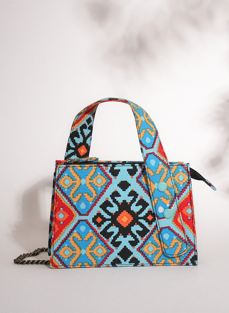 Moroccan Mosaic Box Sling Bag
