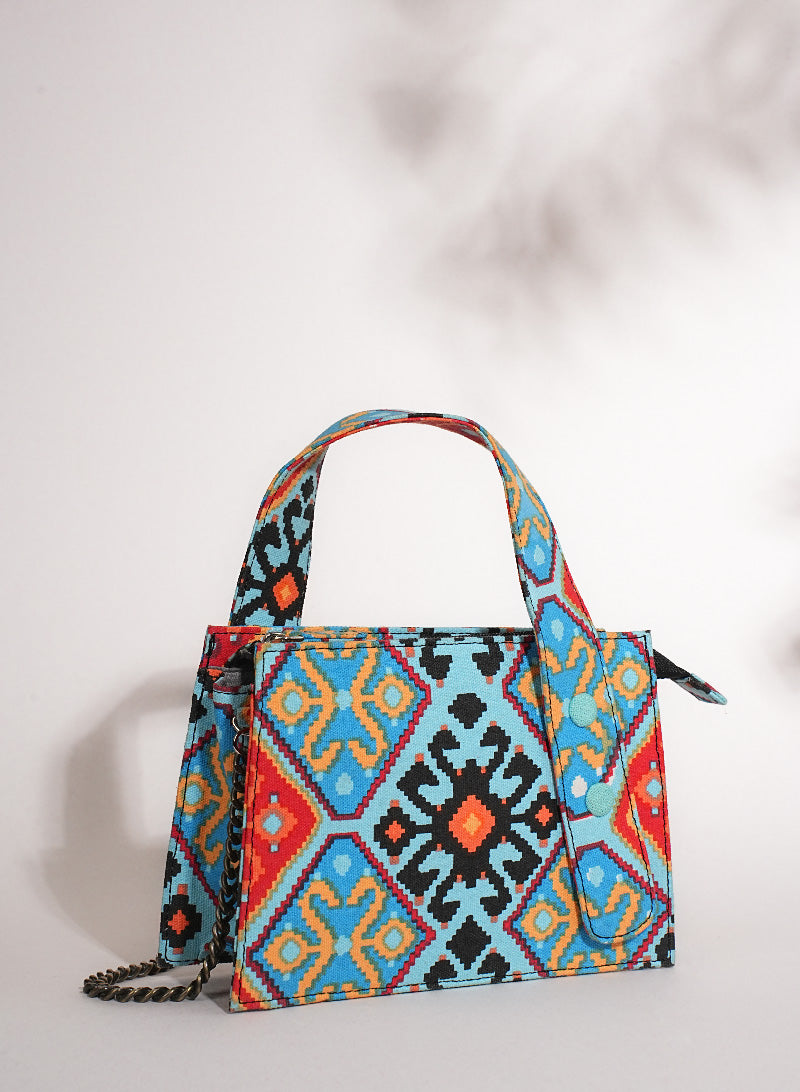 Moroccan Mosaic Box Sling Bag