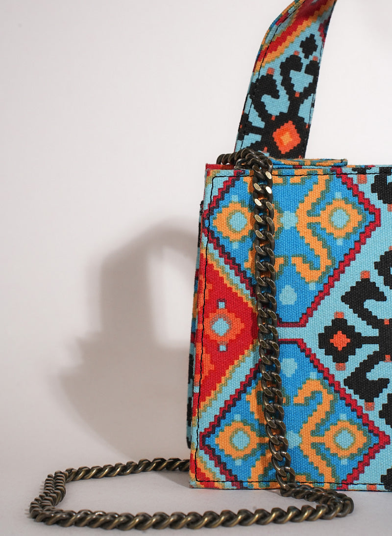 Moroccan Mosaic Box Sling Bag