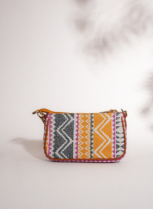 Marigold matrix Baguette Bag