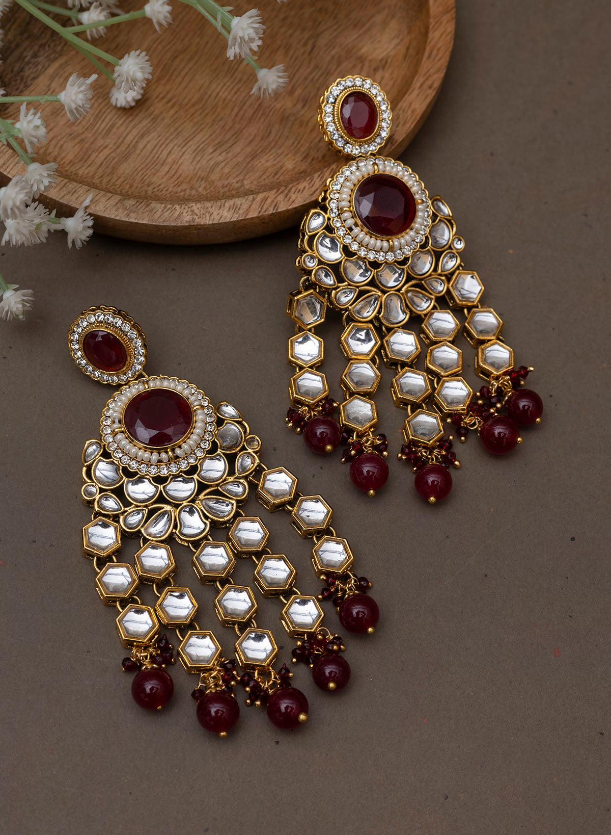 Madhya Kundan Earring