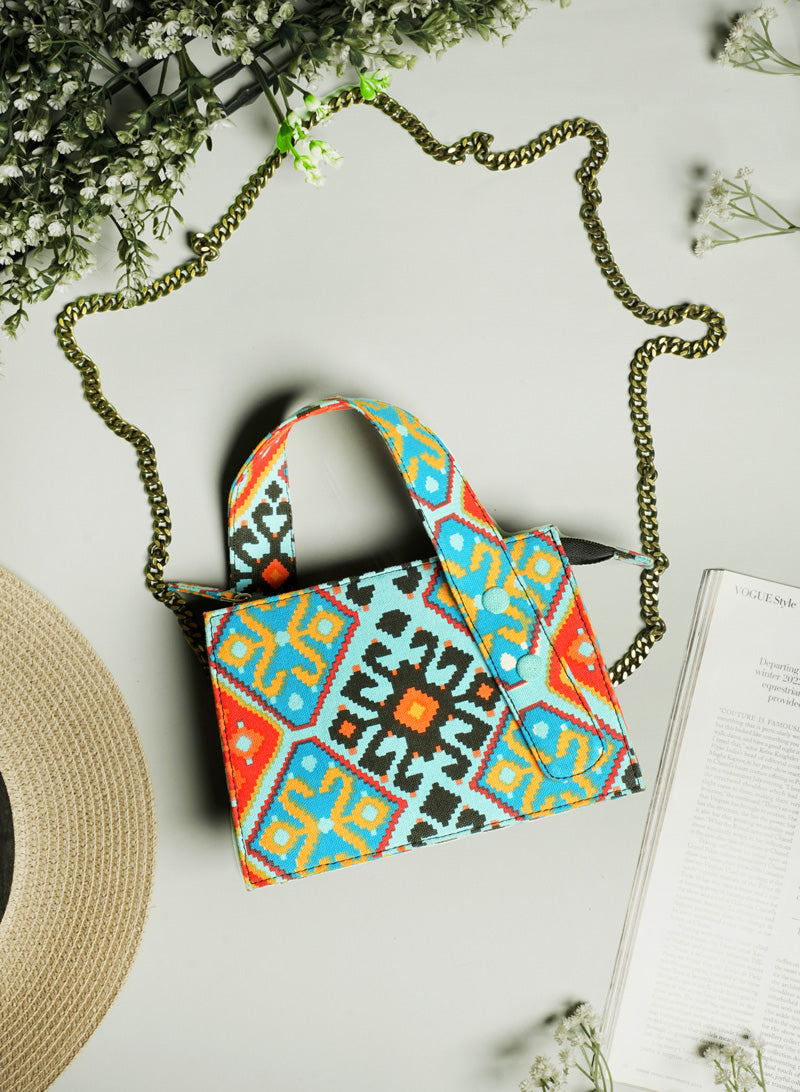 Moroccan Mosaic Box Sling Bag